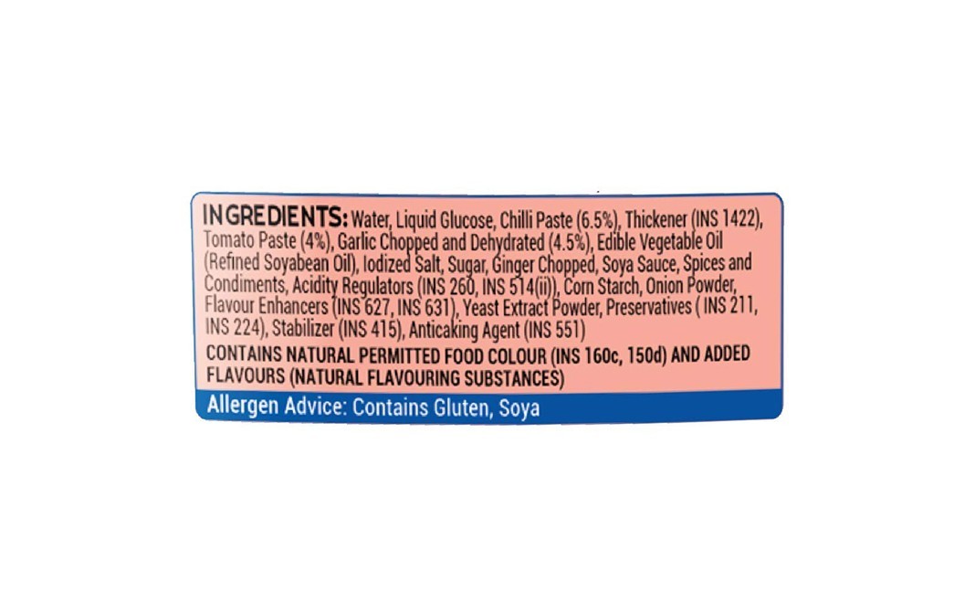 Chef Boss Hot Garlic Cooking Sauce    Pack  175 grams